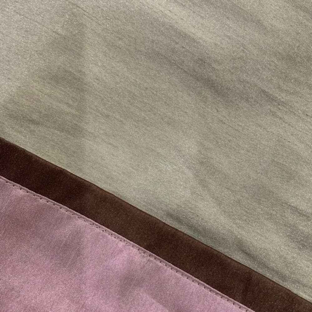 NWOT Pair of Hotel by Park Avenue Cheval Green & Brown‎ Euro Shams 26x26